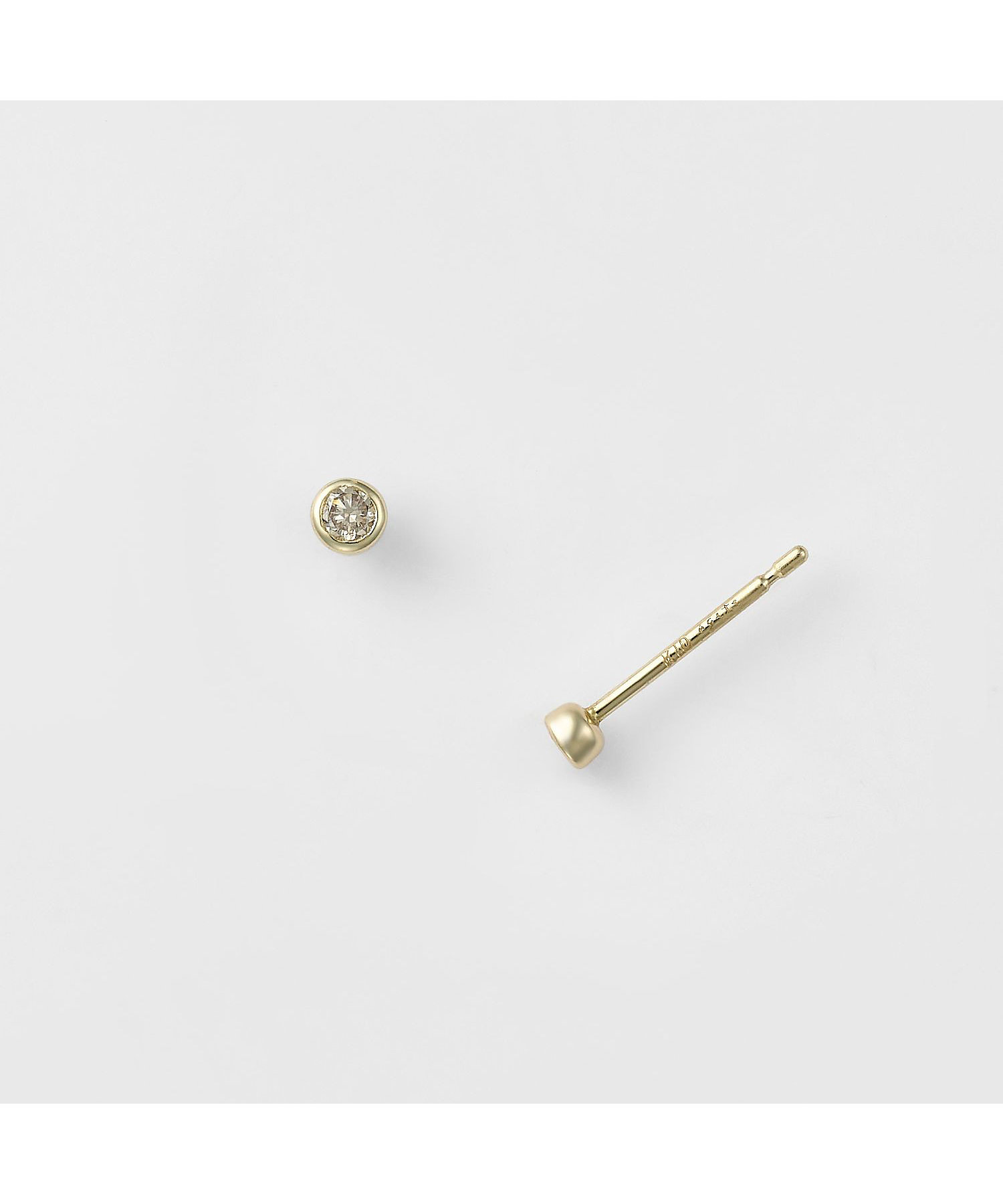 K10ダイヤモンドピアス（0．03ct） | agete/アガット | 三越