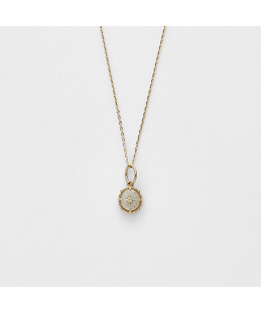 K10／K5 シェル／ラブラドライトネックレスチャームセット