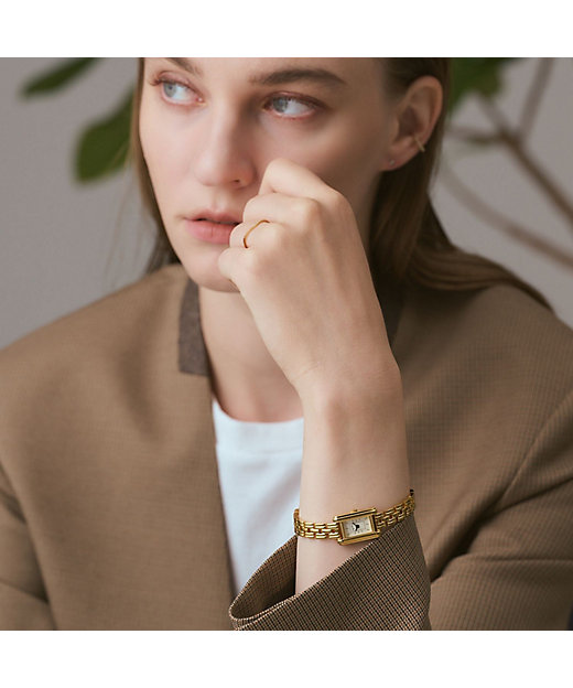 スクエアフェイスウォッチ／ゴールド | agete/アガット | 三越伊勢丹