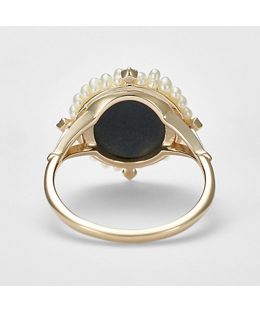 K10モザイクオパール／マルチストーン／淡水パールリング | agete