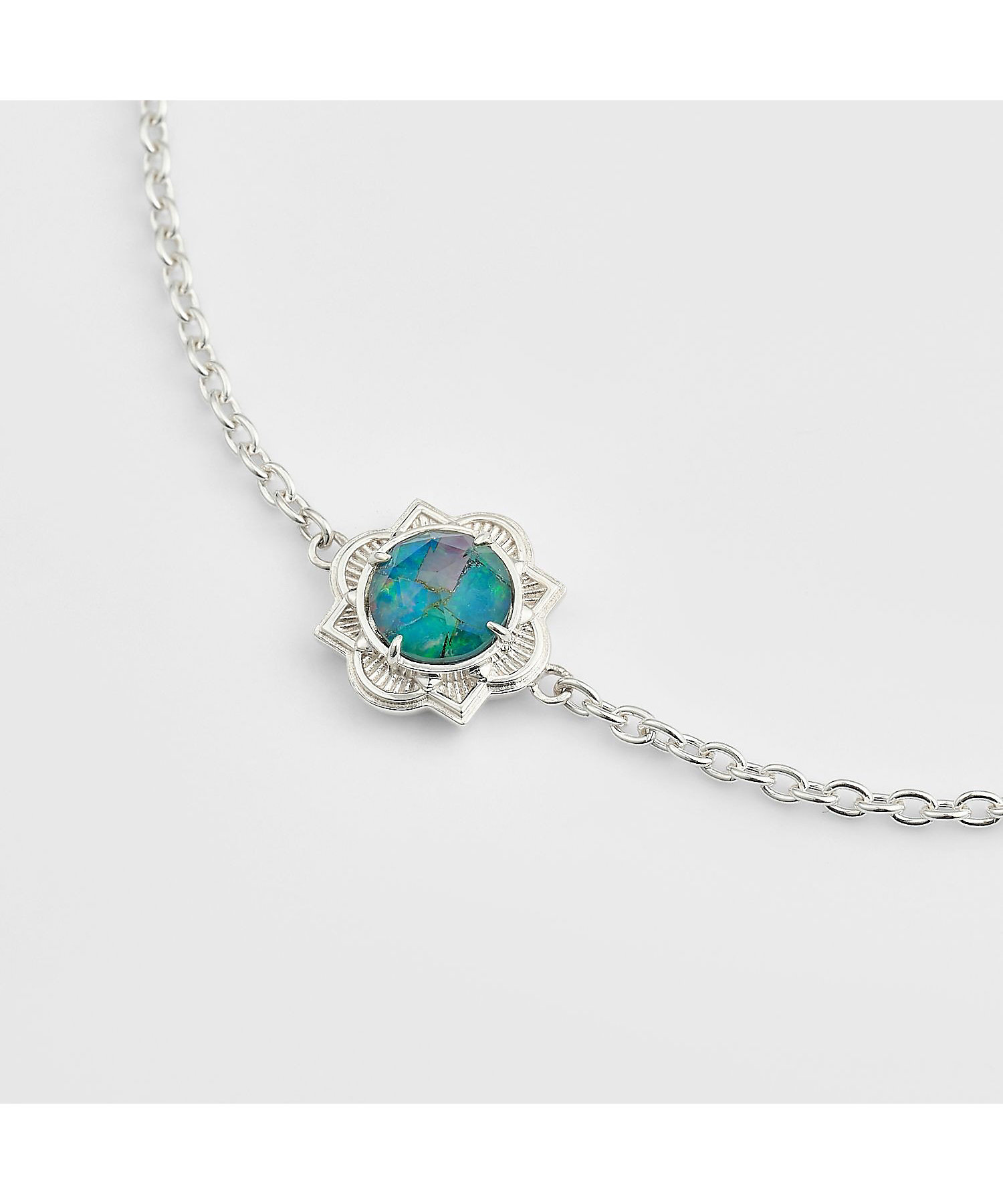 シルバーモザイクオパール／クオーツブレスレット | agete/アガット