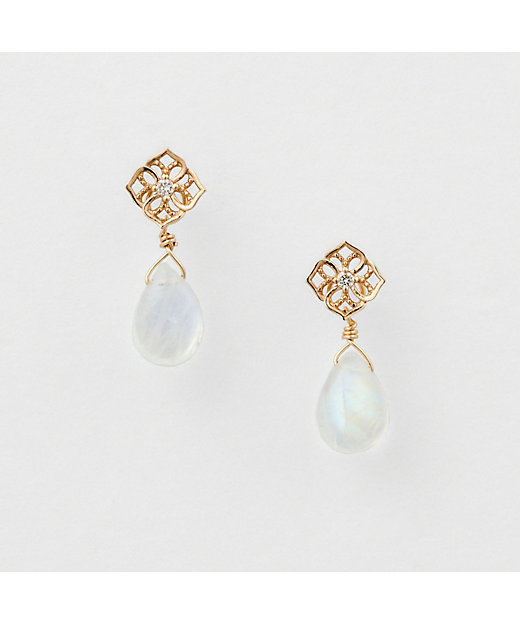 K10ラブラドライトピアスチャーム | agete/アガット | 三越伊勢丹