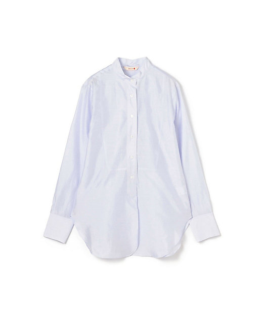 ウォッシャーシルク スタンドカラーシャツ | maison TOMORROWLAND