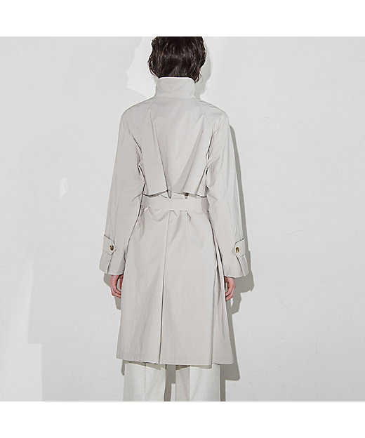 大きいサイズ】トレンチ風デザインアーティローザコート≪洗濯機で