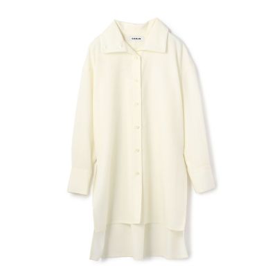 ウールツイル ハイネックロングシャツ | CABaN/キャバン | 三越伊勢丹