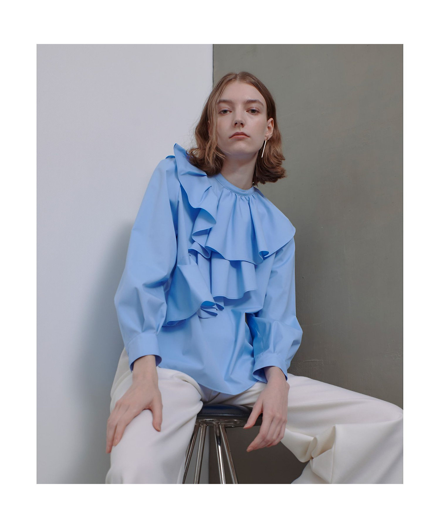 アシメラッフルブラウス | allureville (Women)/アルアバイル | 三越