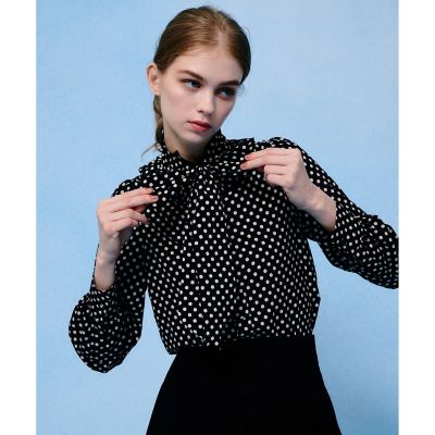 LOULOU WILLOUGHBY】◇デシンドットフリルボウタイ