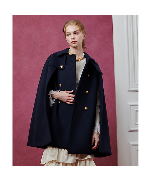 LOULOU WILLOUGHBY】シャルムビーバーケープコート