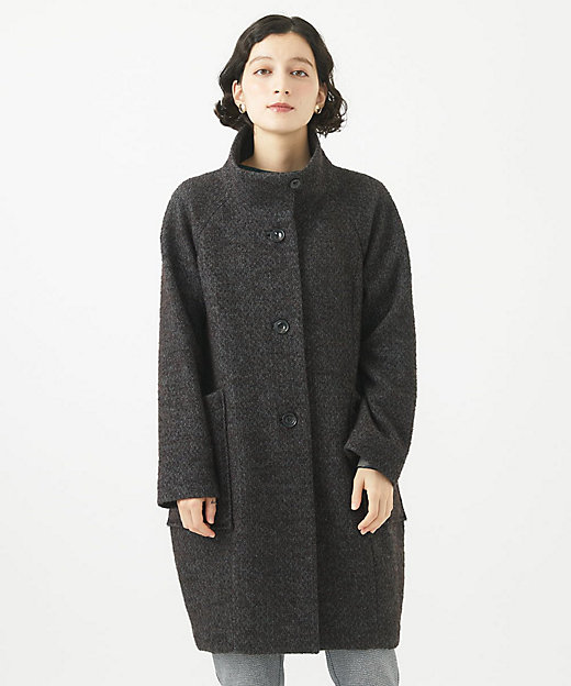 日本製］ITALYミックスツイードロングコート | GIANNI LO GIUDICE