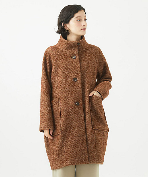 日本製］ITALYミックスツイードロングコート | GIANNI LO GIUDICE