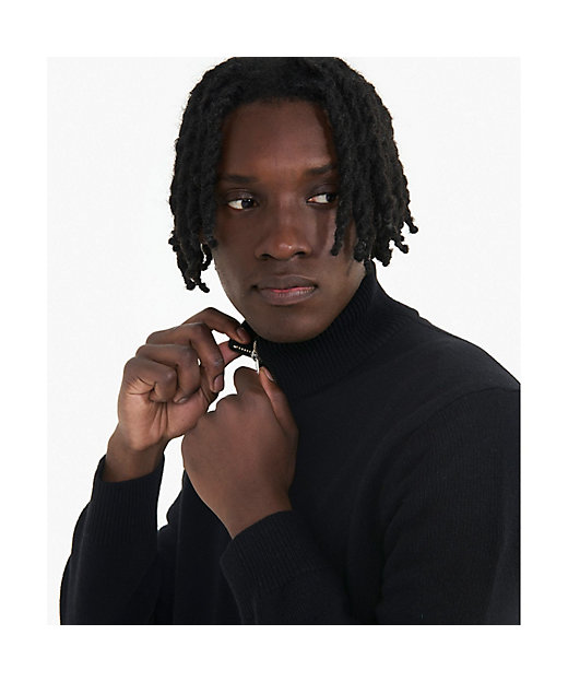 ウール スタンドジップアップニットセーター ／ ドライバーズニット