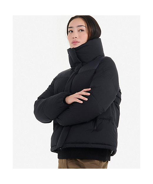 撥水 インサレーション ボリュームハイネック ショート ジャケット