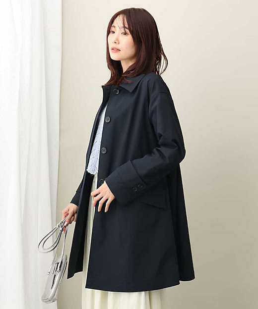 ミドル丈ステンカラーコート／洗える | MK MICHEL KLEIN (Women