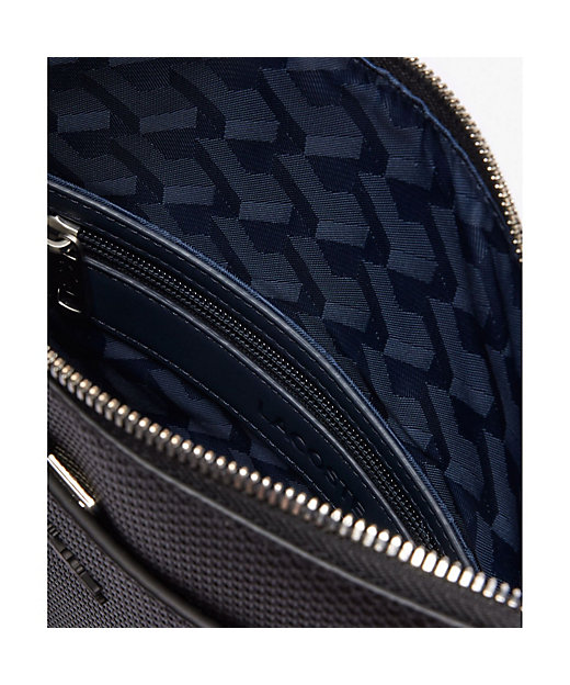 シャンタコ マットピケレザーフラットジップバッグ ／ ショルダー