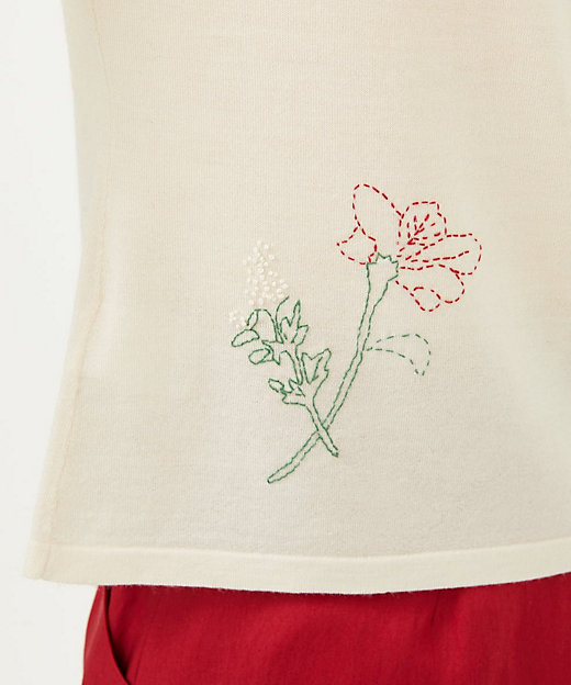 ステッチフラワー刺繍プルオーバー | Sybilla (Women)/シビラ | 三越