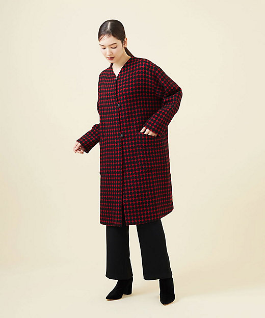 ドットジャカードロングコート | Sybilla (Women)/シビラ | 三越伊勢丹