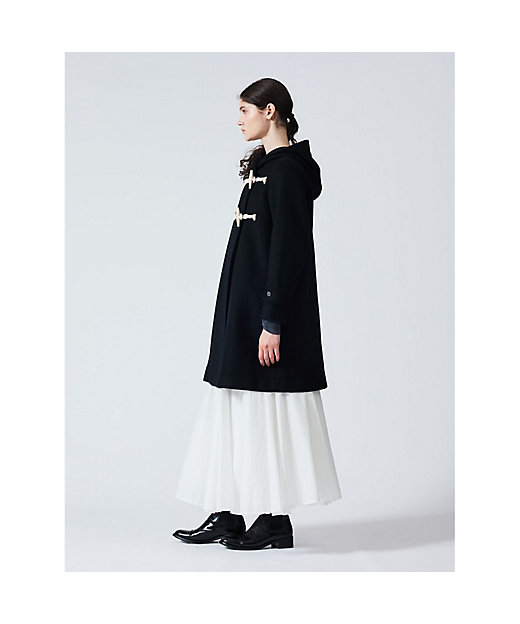 mizuiro ind Aラインフード付きコート | mizuiro ind