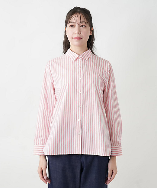 ウォッシャブル】ストライプシャツ【プラス企画】 | Leilian plus