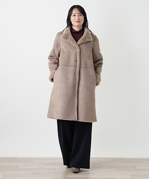 スタンドカラーコート【Leilian WHITE LABEL