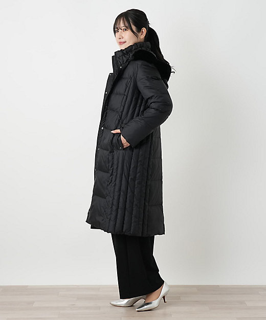 フーデッドダウンコート【Leilian WHITE LABEL