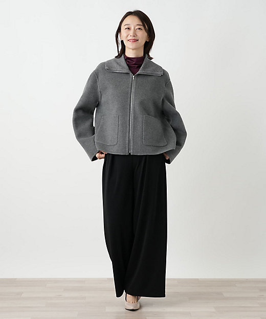 ニット切替ジップジャケット | Leilian (Women)/レリアン | 三越伊勢丹