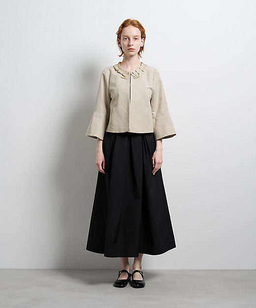 グログランノーカラージャケット | LANVIN en Bleu (Women)/ランバン