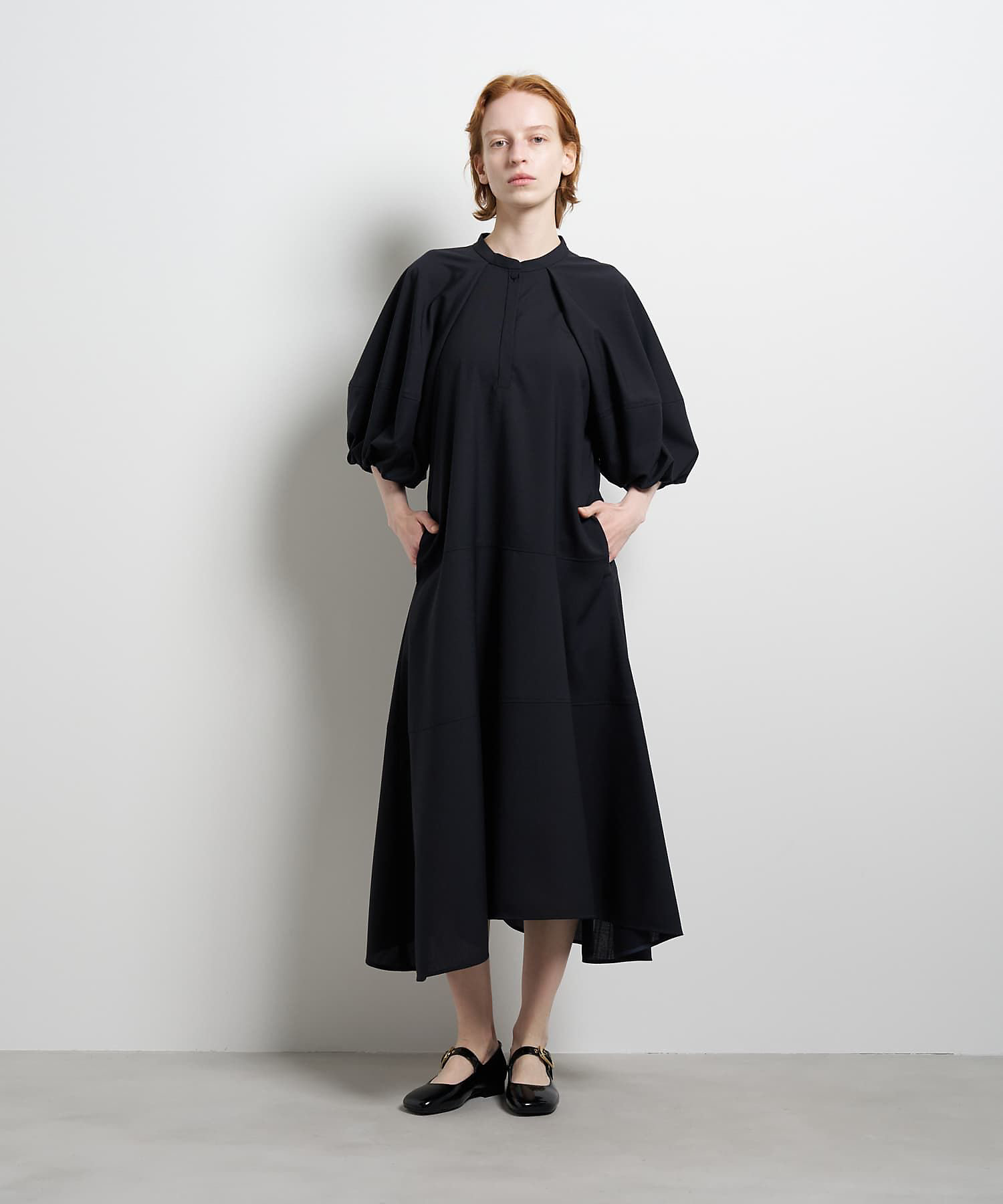 サマーウールバルーンスリーブワンピース | LANVIN en Bleu (Women