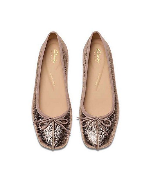 クラークス 213F Freckle Ice ゴールドシルバー