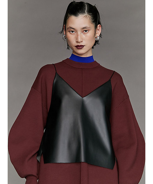 FAKE LEATHER CAMISOLE | UN3D./アンスリード