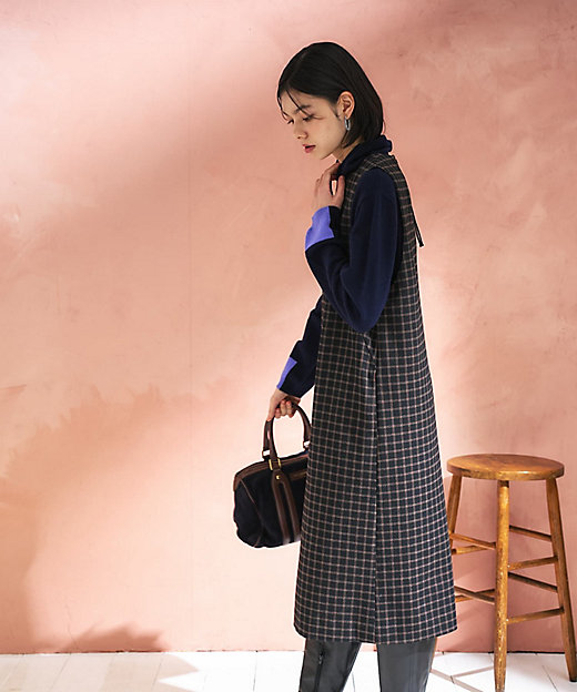 チェック柄ジャンパースカート | CARA O CRUZ (Women)/キャラ・オ