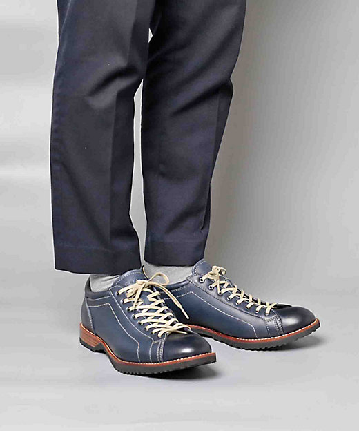 リーガル 60EL レースアップレザースニーカー ネイビー スニーカー