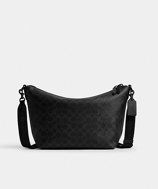 トップ ジップ メッセンジャー バッグ・シグネチャー キャンバス