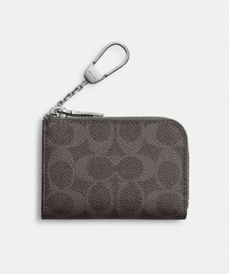 Lジップ キー ケース・シグネチャー キャンバス | COACH/コーチ