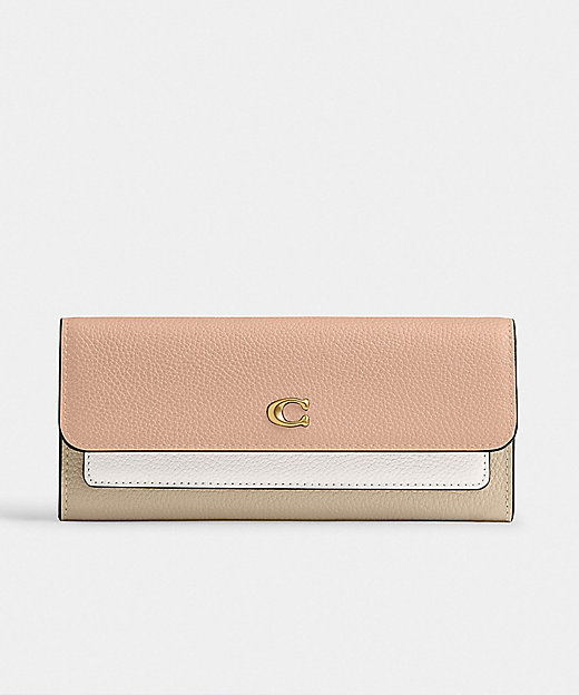 ミラ ロング フラップ ウォレット・カラーブロック | COACH/コーチ