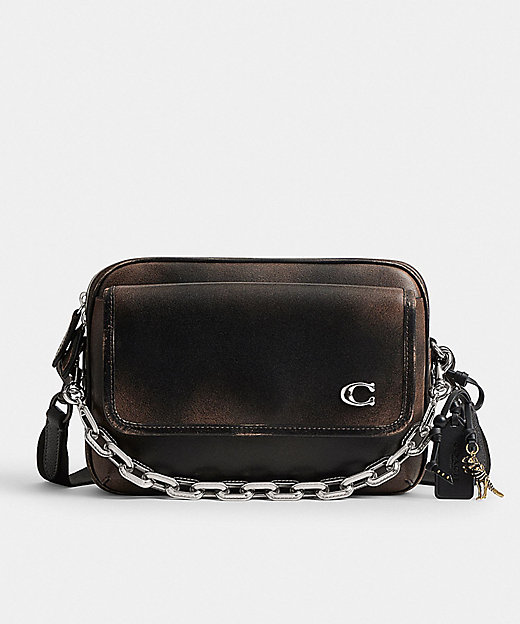 チャーター フラップ クロスボディ バッグ 24・ラブド レザー