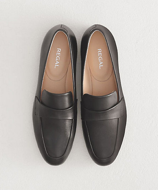 リーガル F63R フラットローファー ブラック フラットシューズ