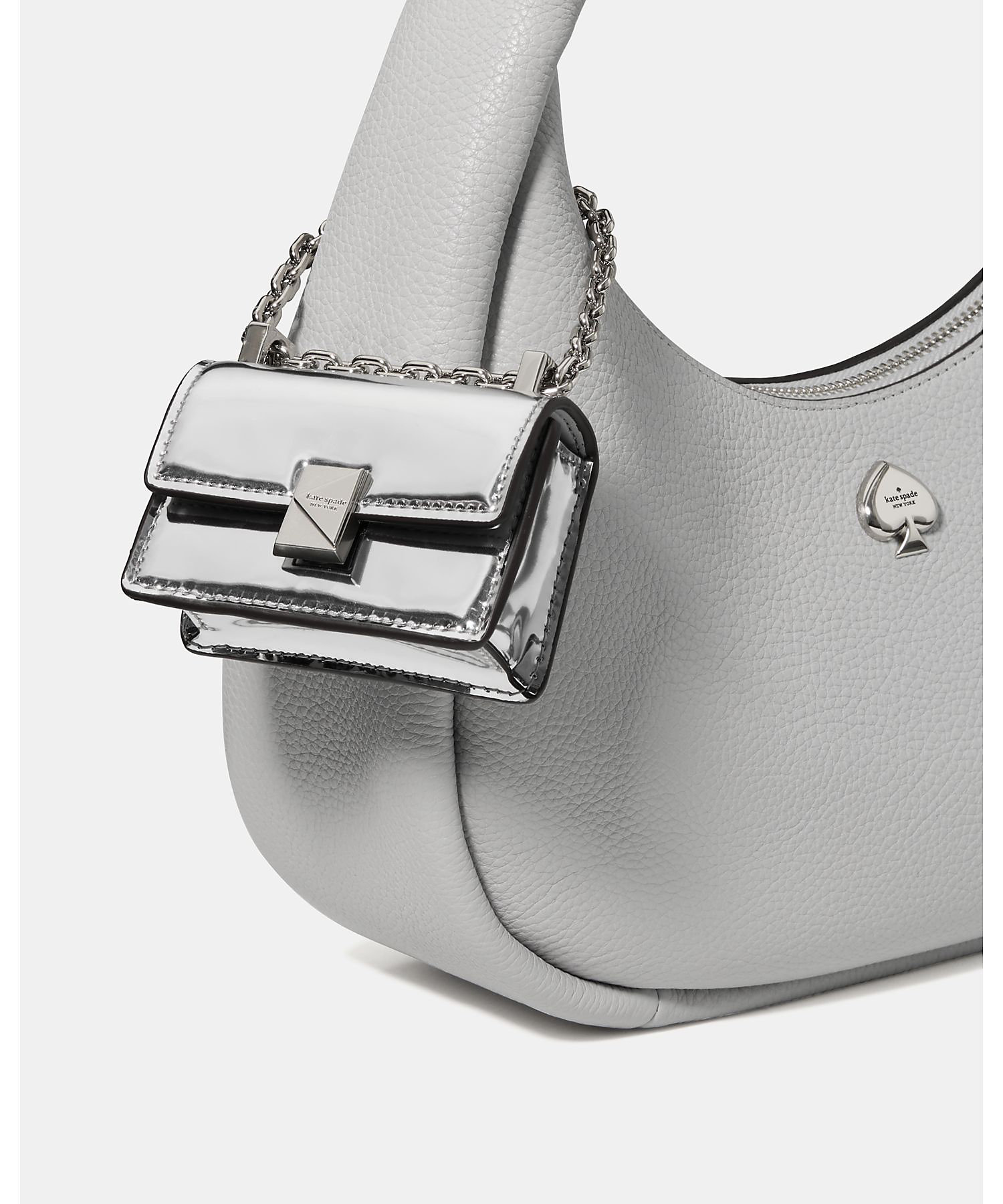 チャームド メタリック ナノ デコ バッグ チャーム | kate spade new