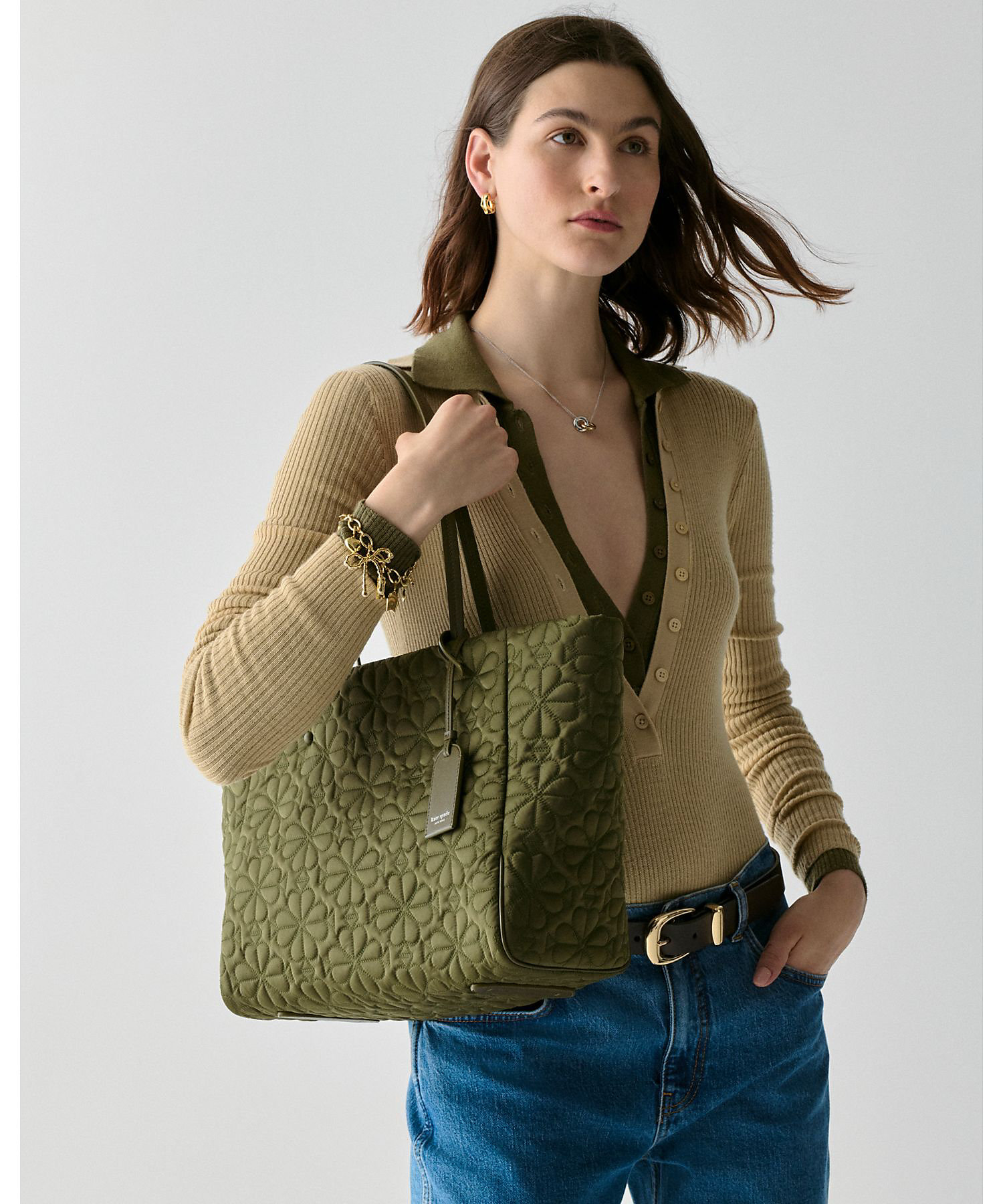 ティリー キルテッド ミディアム トート | kate spade new york (Women