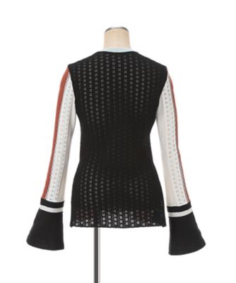 Geometric Pattern Knitted Cardigan