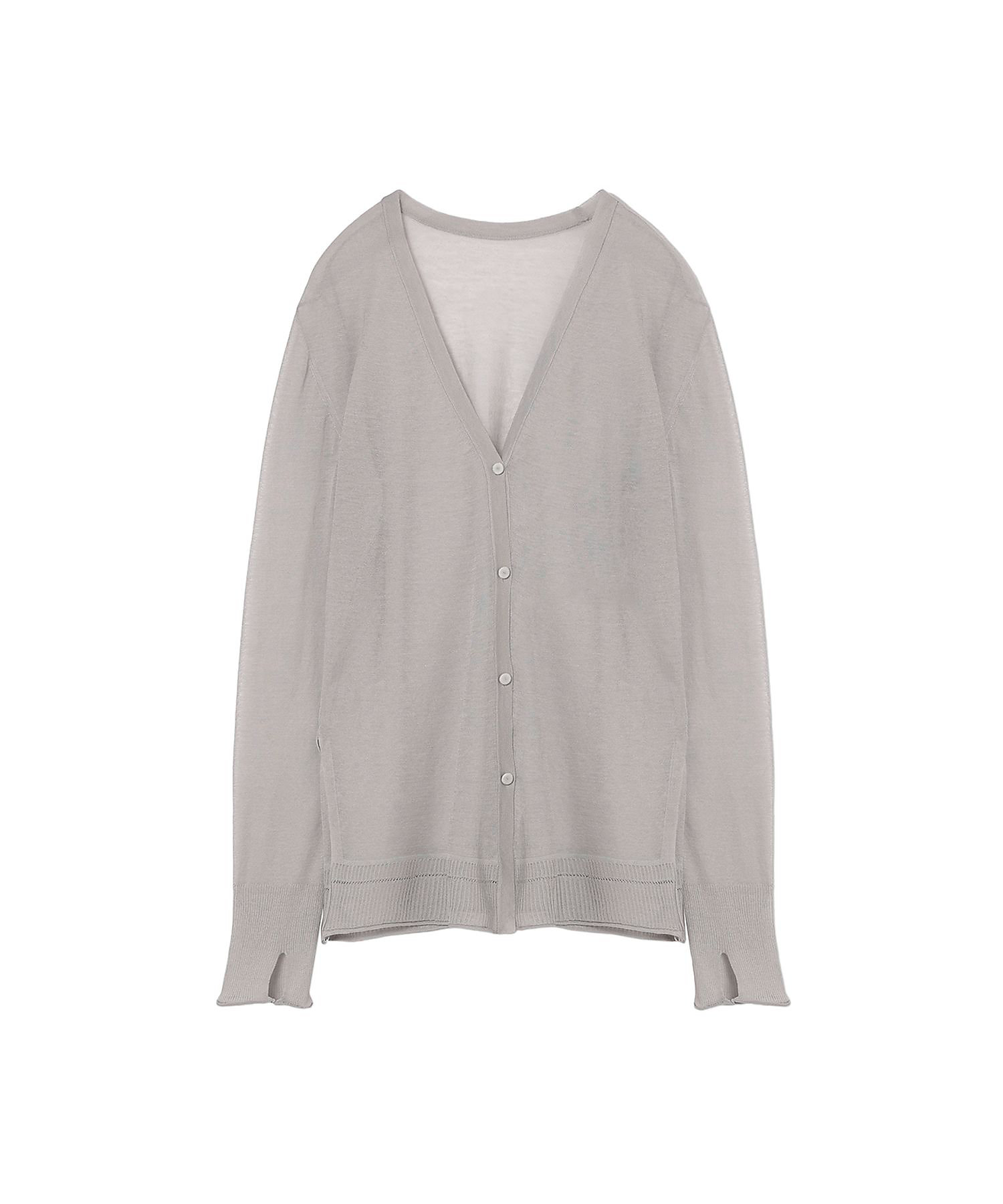 High Gauge Sheer Knit Cardigan 6S