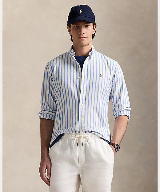 クラシック フィット ストライプド オックスフォード シャツ