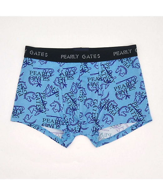 ボクサーパンツ 前閉じ 馬＆PGロゴ柄 PGB655113 | PEARLY
