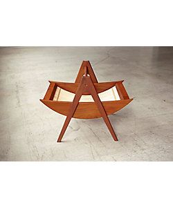 受注商品】＜NO．544 マガジンラック＞ダークブラウン | maruni