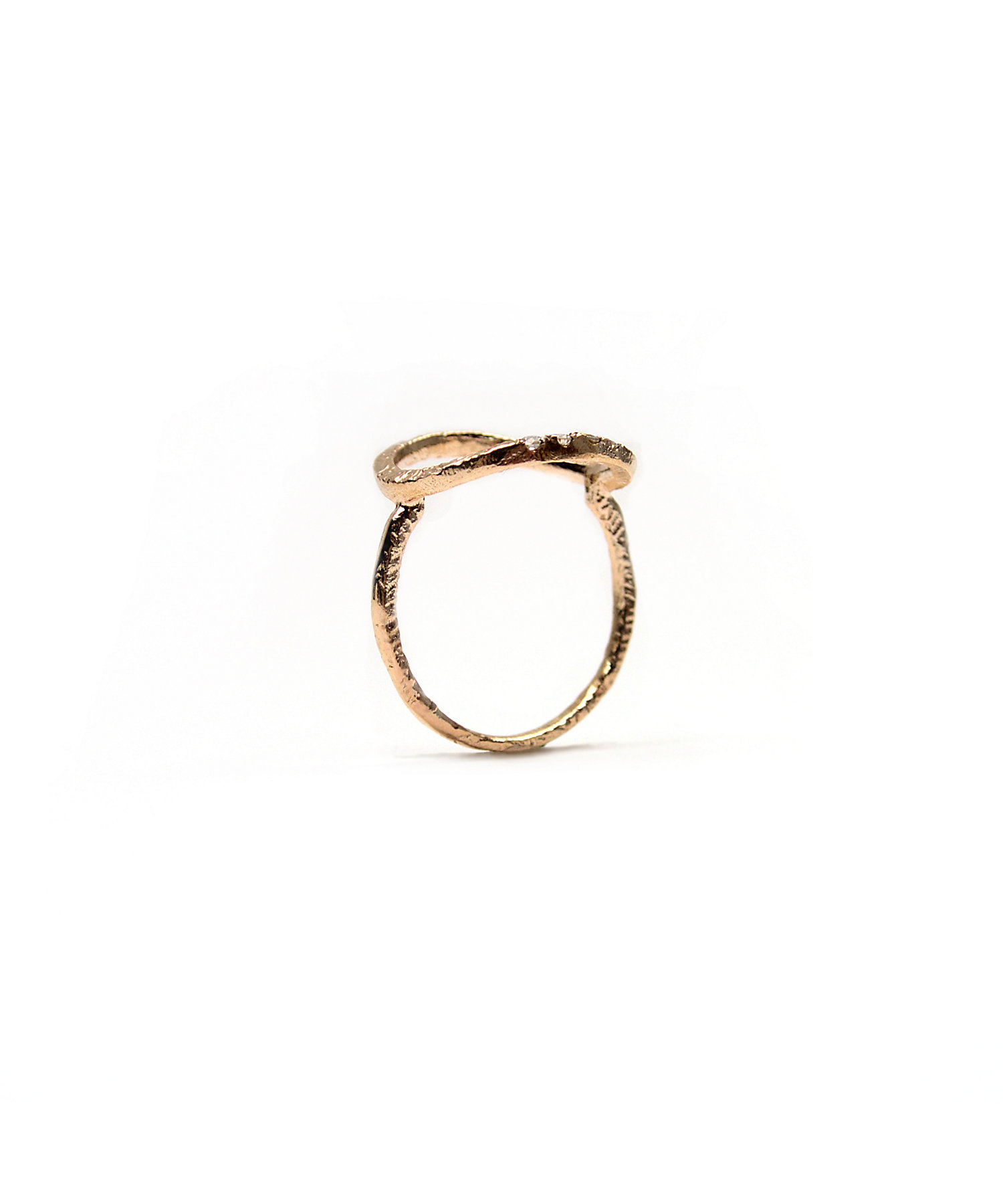 ラウンドリング／10Kピンクゴールド RK10－586－DIA4