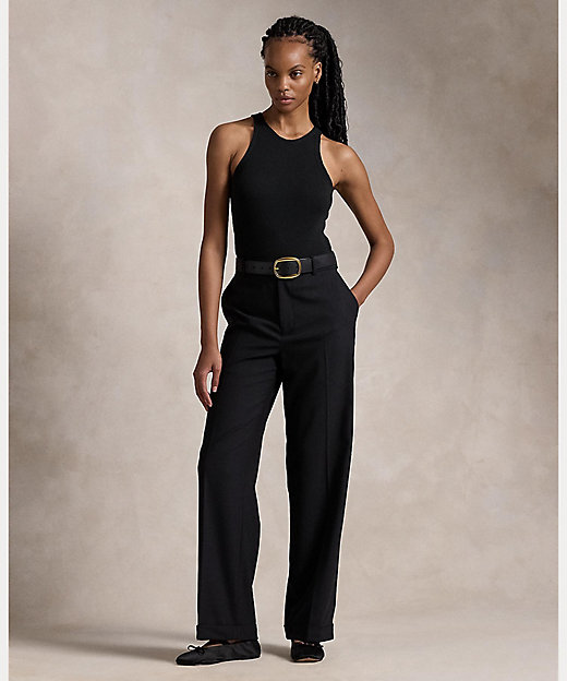 ハイライズ リラックス ストレート パンツ