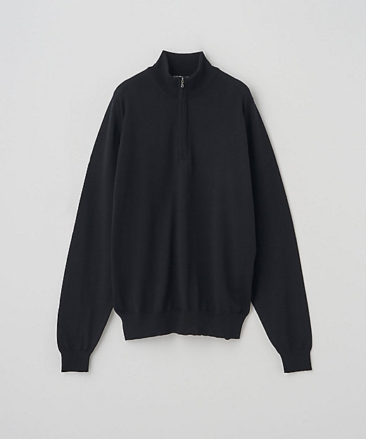長袖ハーフジップニット 24G STANDARD FIT TAPTON