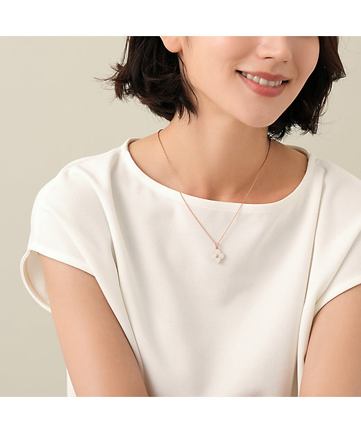 シェルフラワー リバーシブルネックレス VBMP401540XP