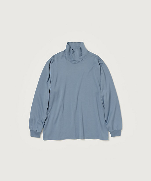 カットソー LUSTER PLAITING HI NECK L／S