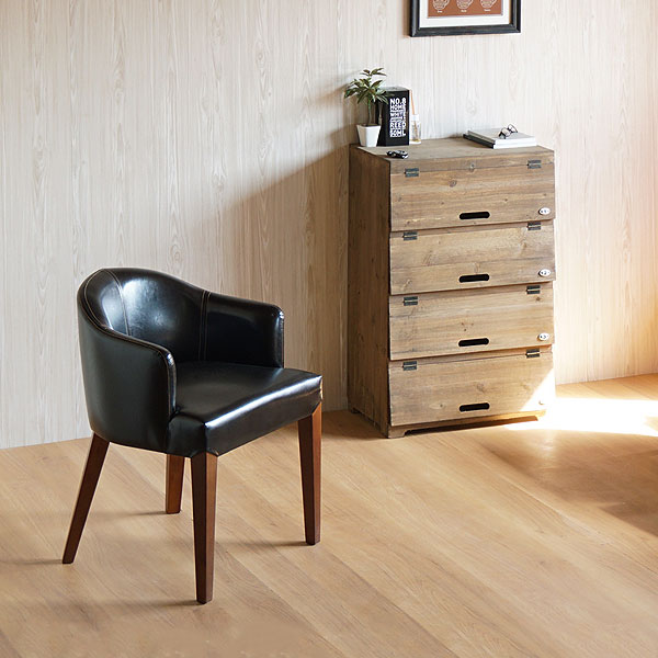 レトロでモダンなレザー調チェア - 椅子の店