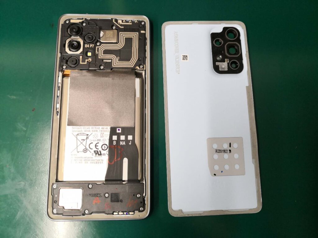 Galaxy A53 5G】ガラスひび割れ 液晶漏れ破損 映らない チカチカ 滲み